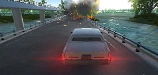 Inseguimento della macchina nell' autostrada
