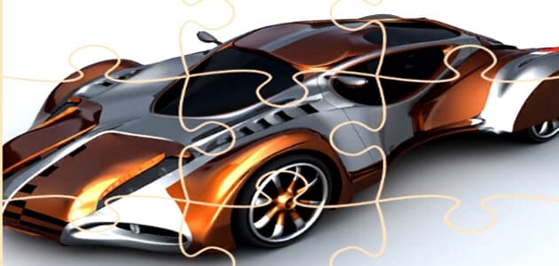 Puzzle futuristico delle macchine