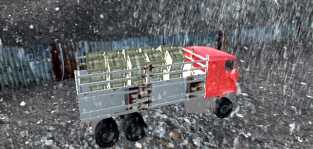 Autista di camion - Fuori strada