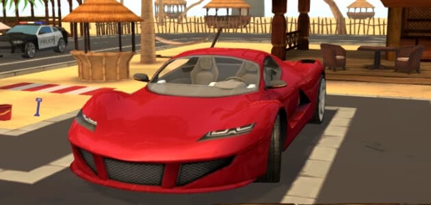 Parcheggio della furia in 3D - La citta` della spiaggia