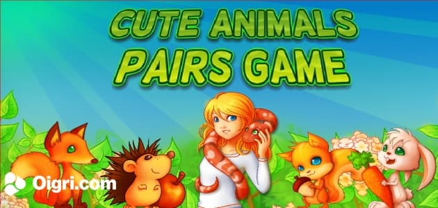 Gioco carino delle coppie degli animali