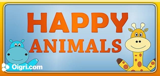Gioco della memoria degli animali felici