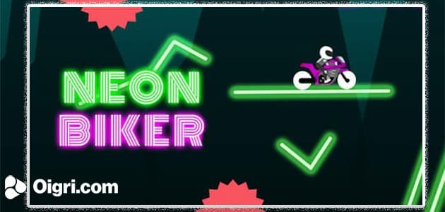 Neon motociclista
