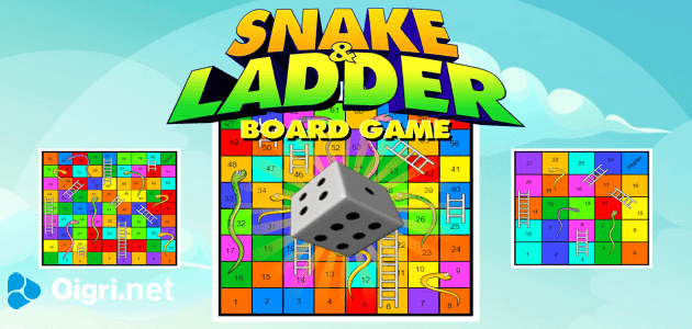 Gioco da tavolo di serpente e di scala